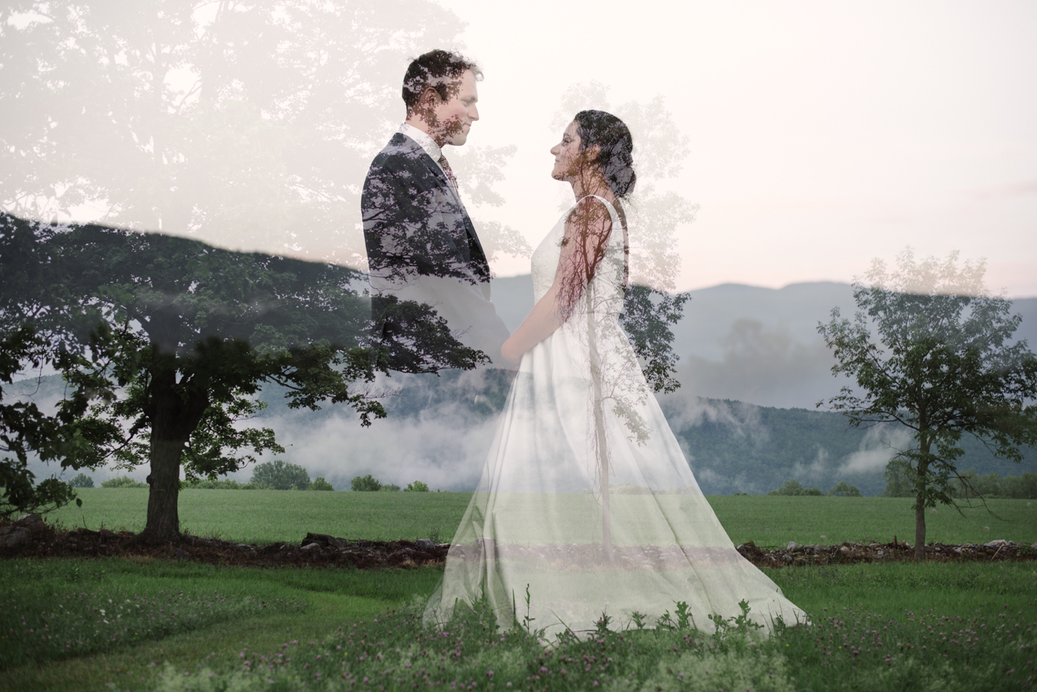 Romantic Edelweiss Inspired Backyard Vermont Wedding - Sarah and Tom