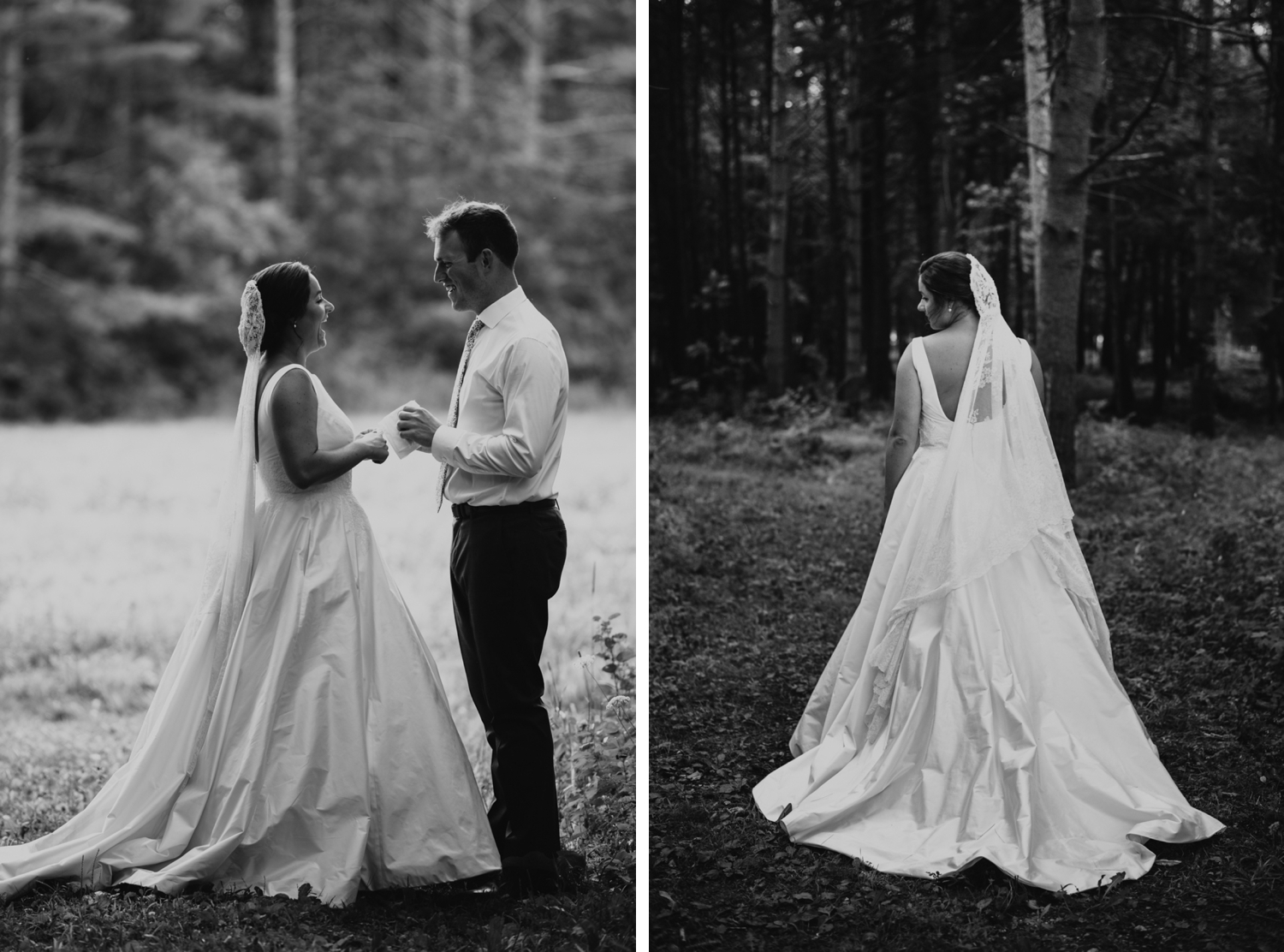Couples portraits outdoors in Vermont