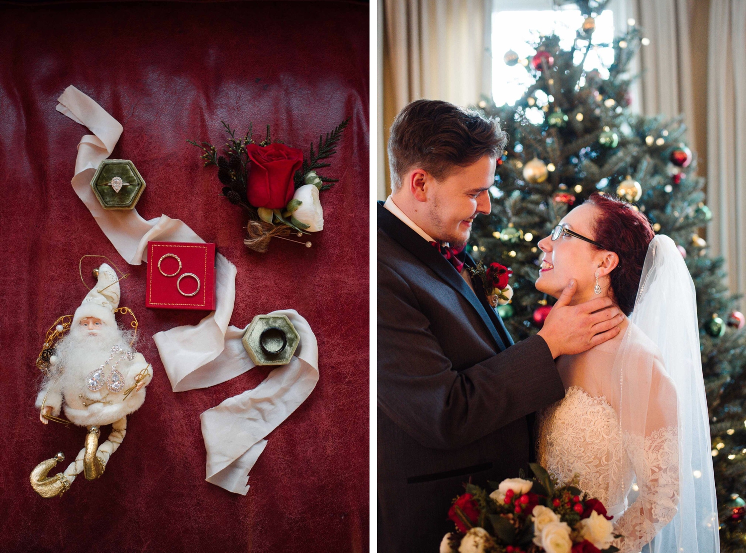 Christmas Eve elopement at The Inn at Manchester in Vermont