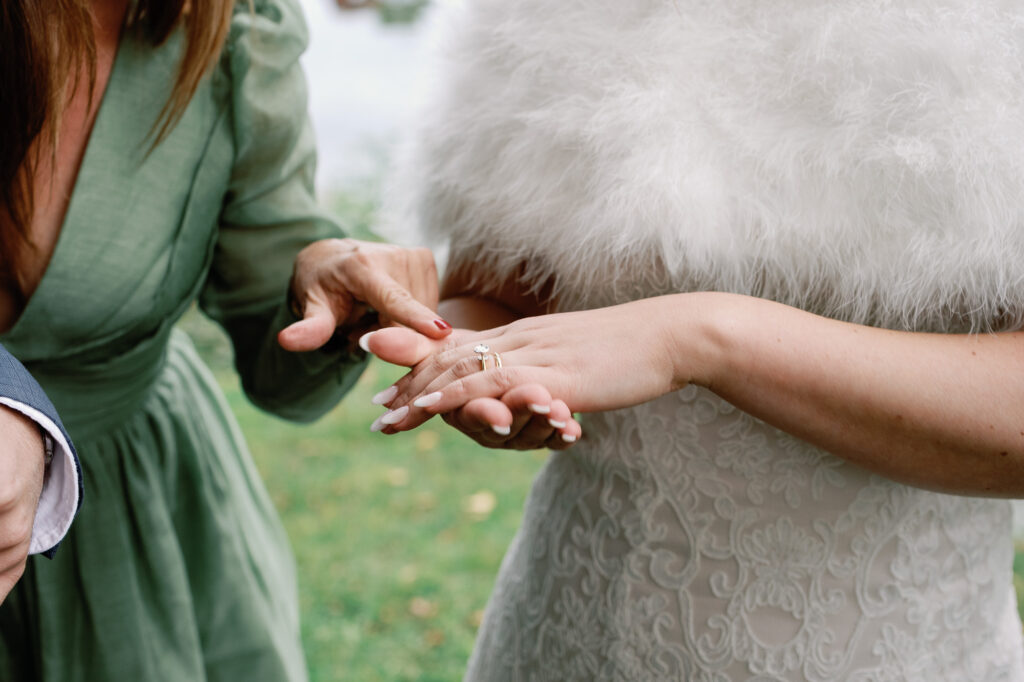 Basin harbor club wedding in Vermont ring