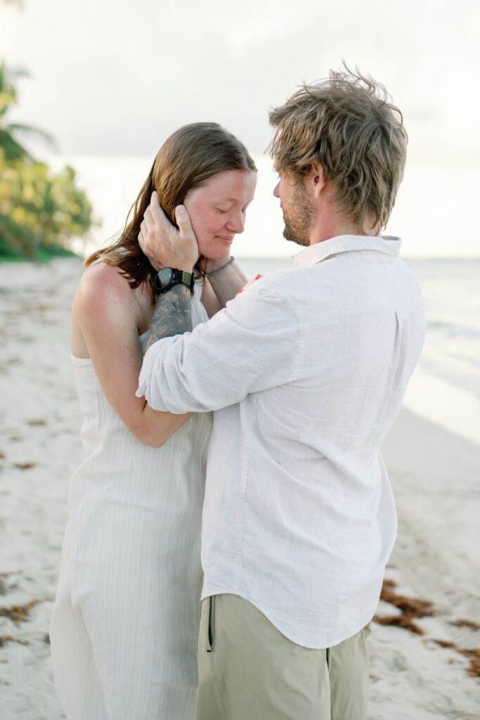 wedding proposal at flamenco beach in culebra PR