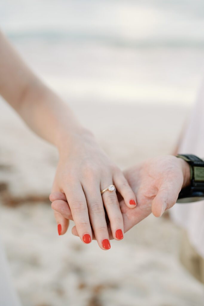 wedding proposal at flamenco beach in culebra PR