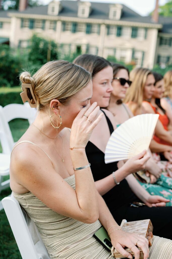 Step into this timeless black tie wedding at Hildene, the Lincoln Family Home in Manchester, Vermont ceremony