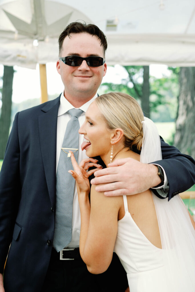 A black-tie Vermont wedding with a Nancy Meyers aesthetic at the historic Shelburne Museum Brick House with Personal notes for every guest, espresso martinis + churros, and sweeping lake views—this one’s for the romantics