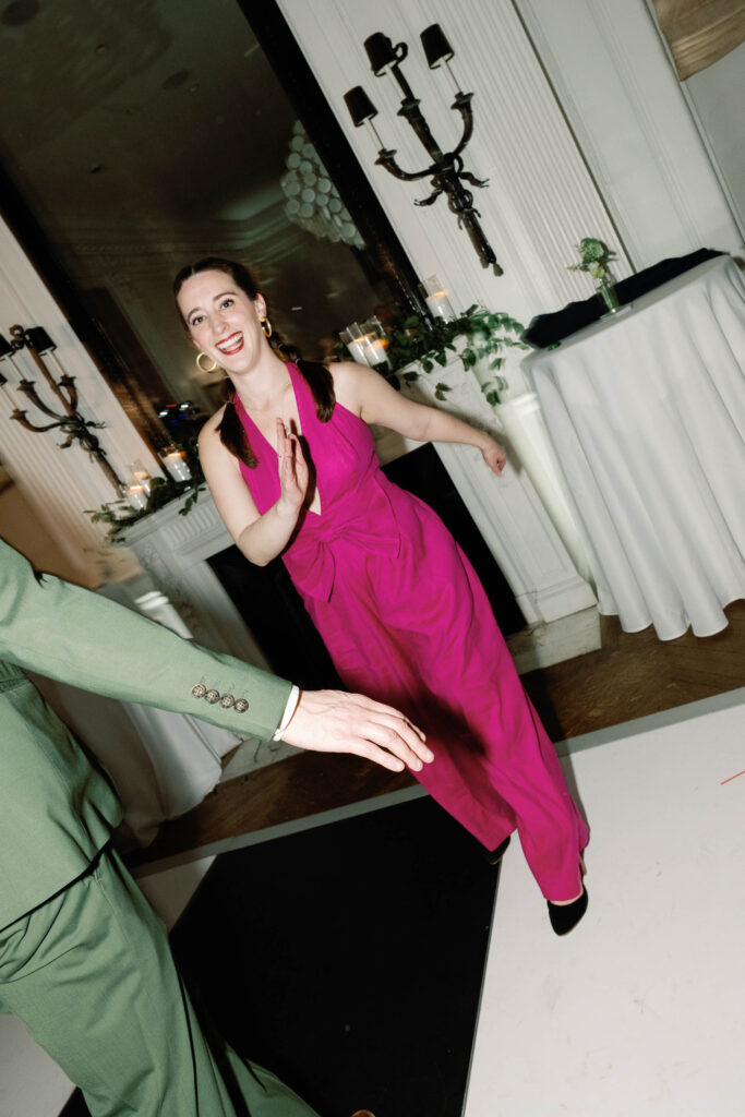 Cherry blossom dc wedding reception at Patterson mansion dancing