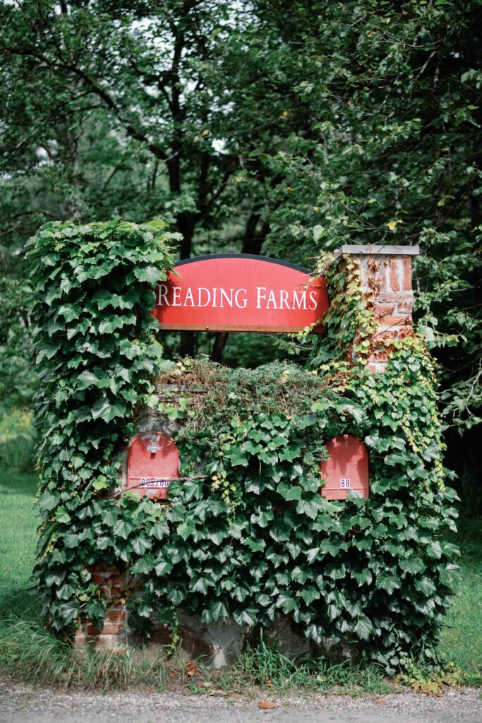 reading farms estate vt wedding